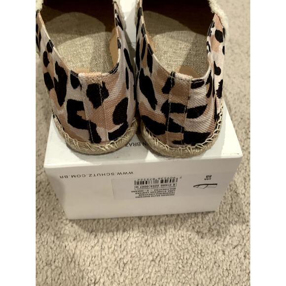 NEW with box Schutz Ohanna Leopard Animal Print Espadrille 8B - Picture 3 of 6